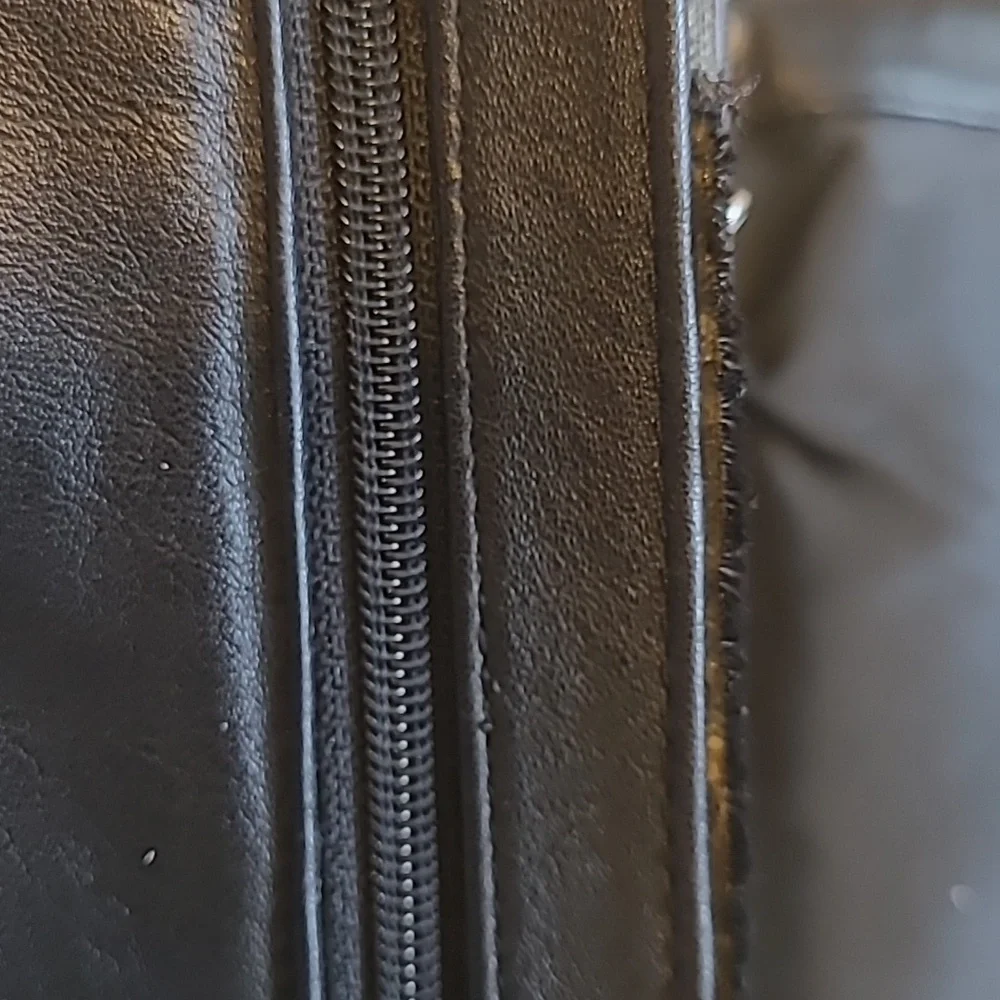 Carlo Amboldi For Shafmaster Leather‎ Company Black Leather Briefcase.